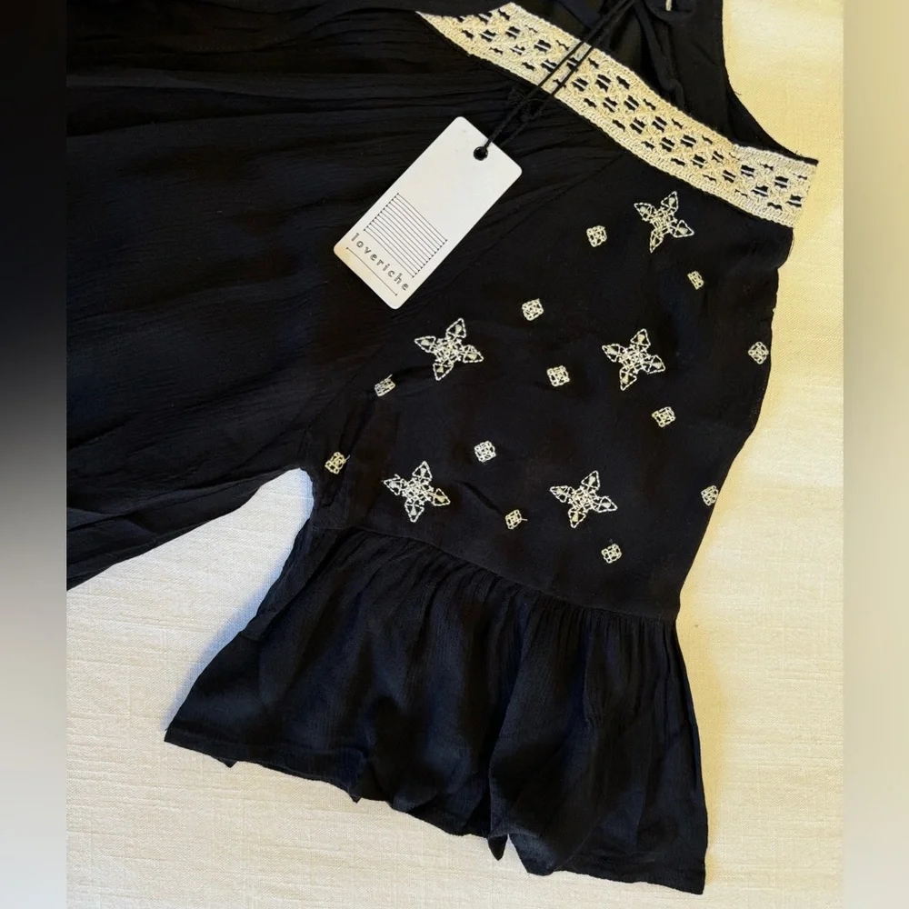 Love Riche | Taupe Boho Bell Sleeved Midi Dress | Small - Picture 8 of 9